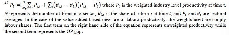 Fig 7 - Computation of weighted industry level average